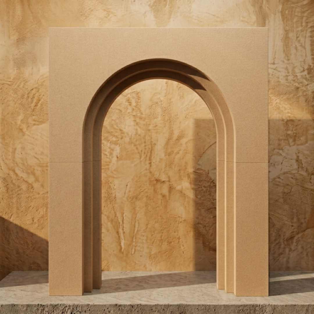3D Square Step Arch 2
