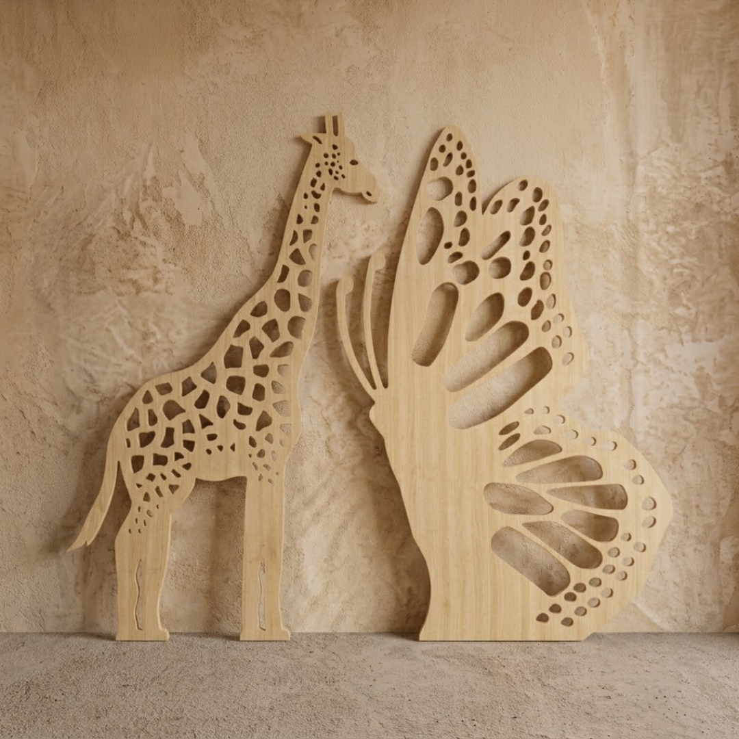 Giraffe + Butterfly