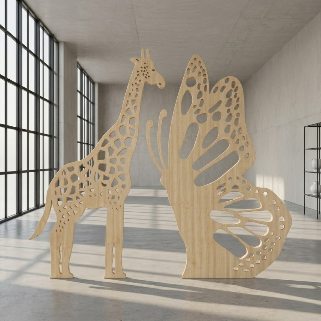 Giraffe + Butterfly - Image 3