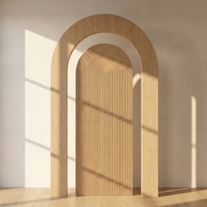 2 Pieces Arch – Middle Ripple, Sides Plain