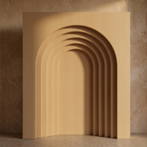 3d Square Step Arch 1