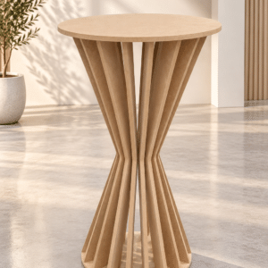 Geometric Hourglass Cocktail Table