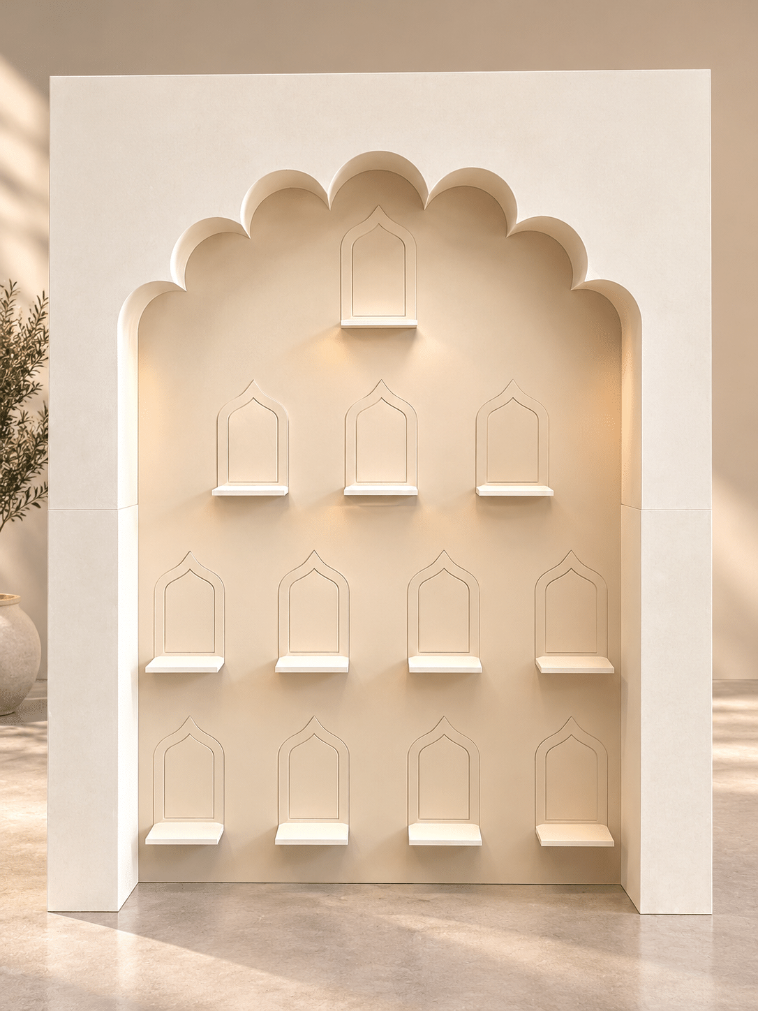 Islamic Mehrab Display Shelf Wall - Image 4