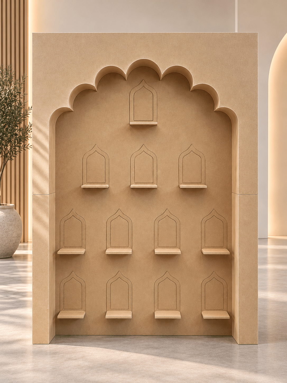 Islamic Mehrab Display Shelf Wall - Image 2
