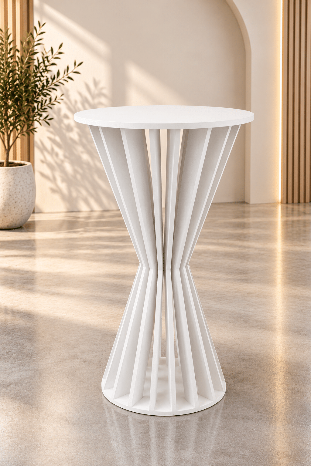 Geometric Hourglass Cocktail Table - Image 4