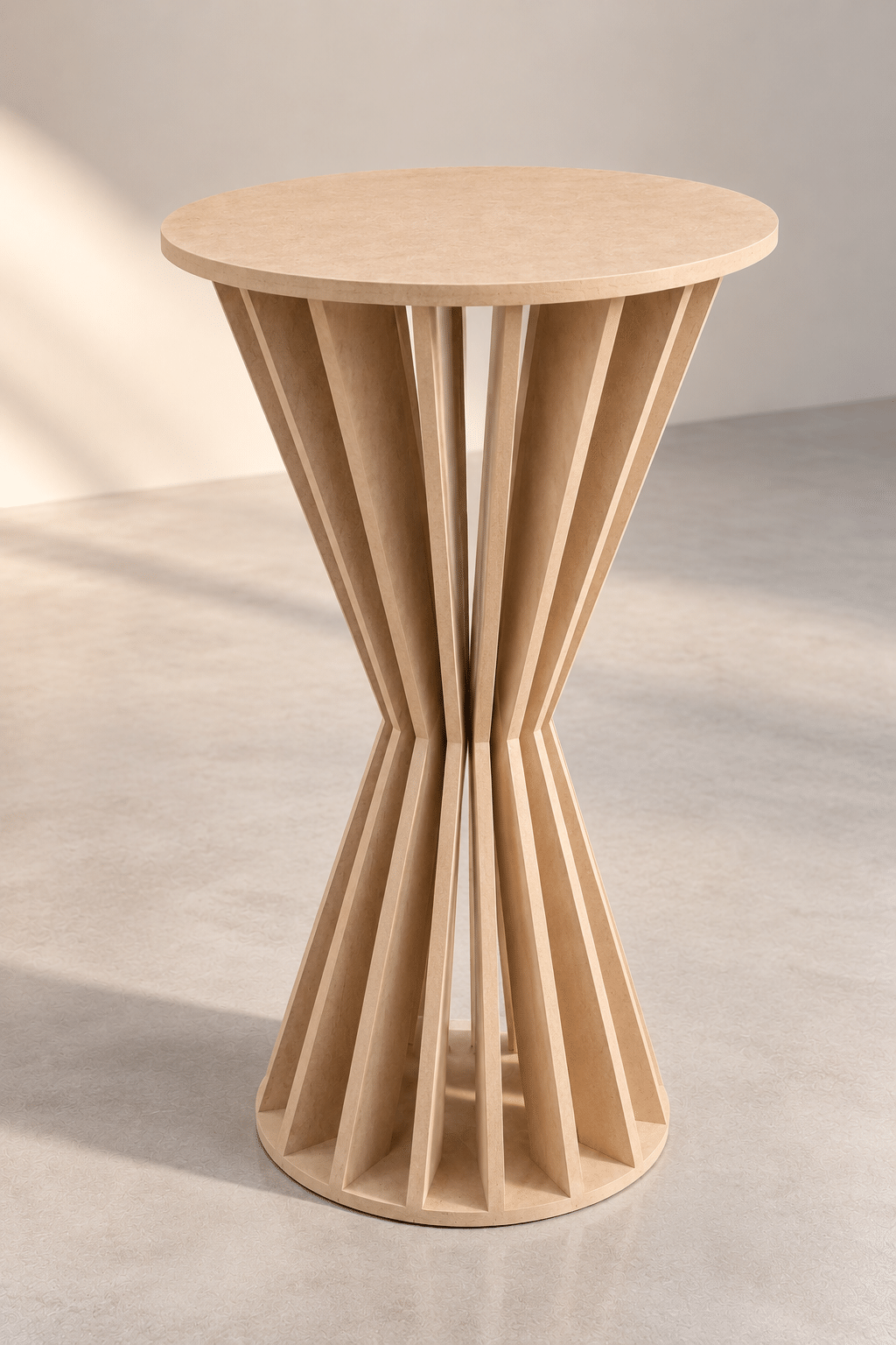Geometric Hourglass Cocktail Table - Image 3